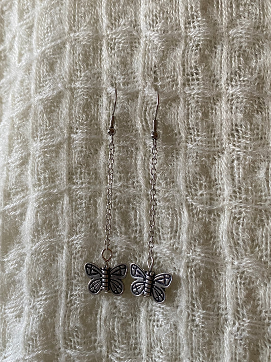 Butterfly Chain Earrings