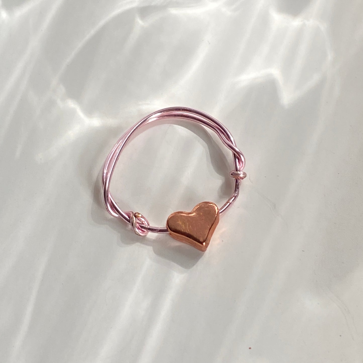 Pink Wire Rings