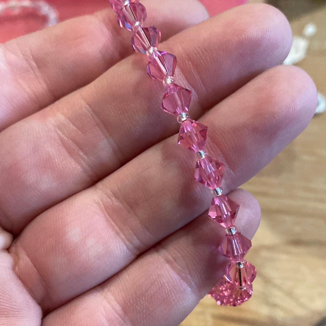 Rosy Swarovski Bracelet