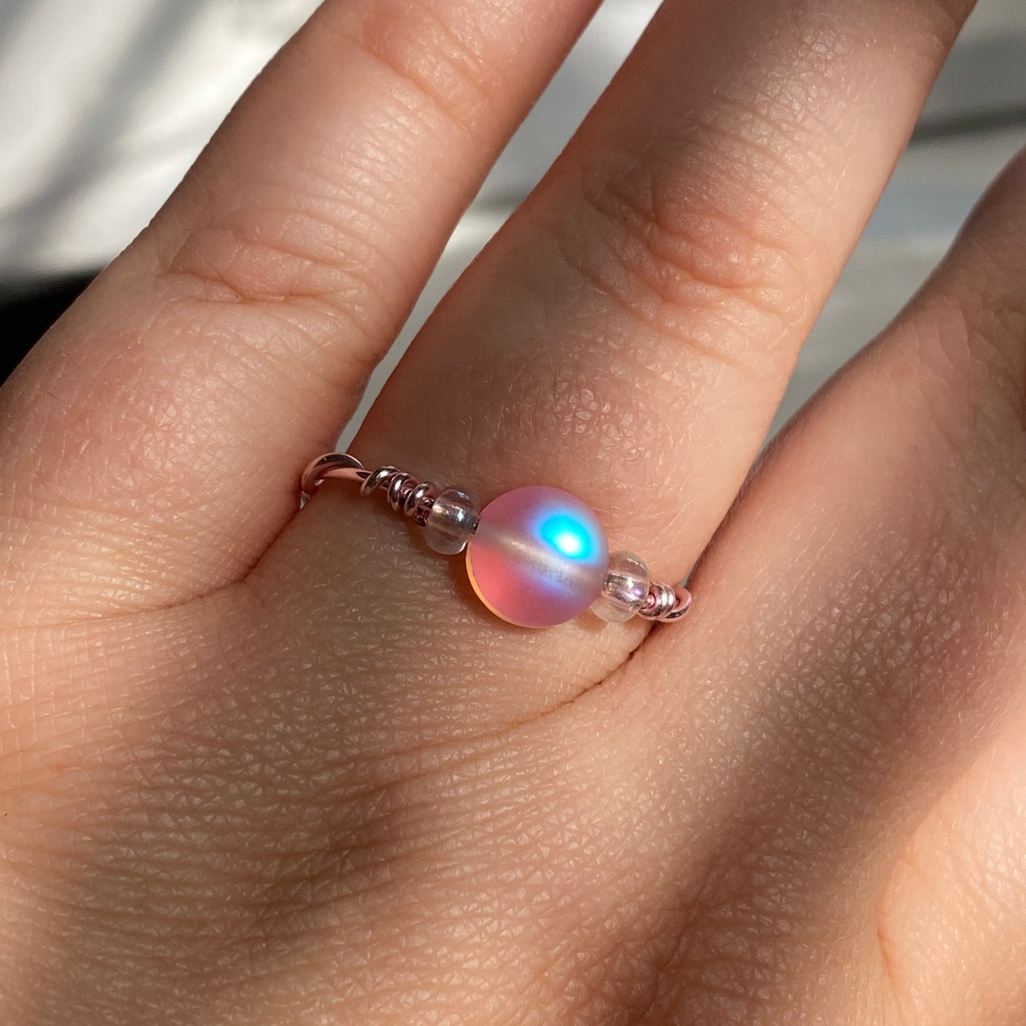 Pink Wire Rings