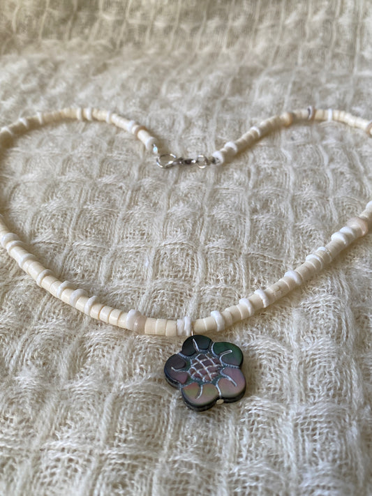 Abalone Flower Necklace