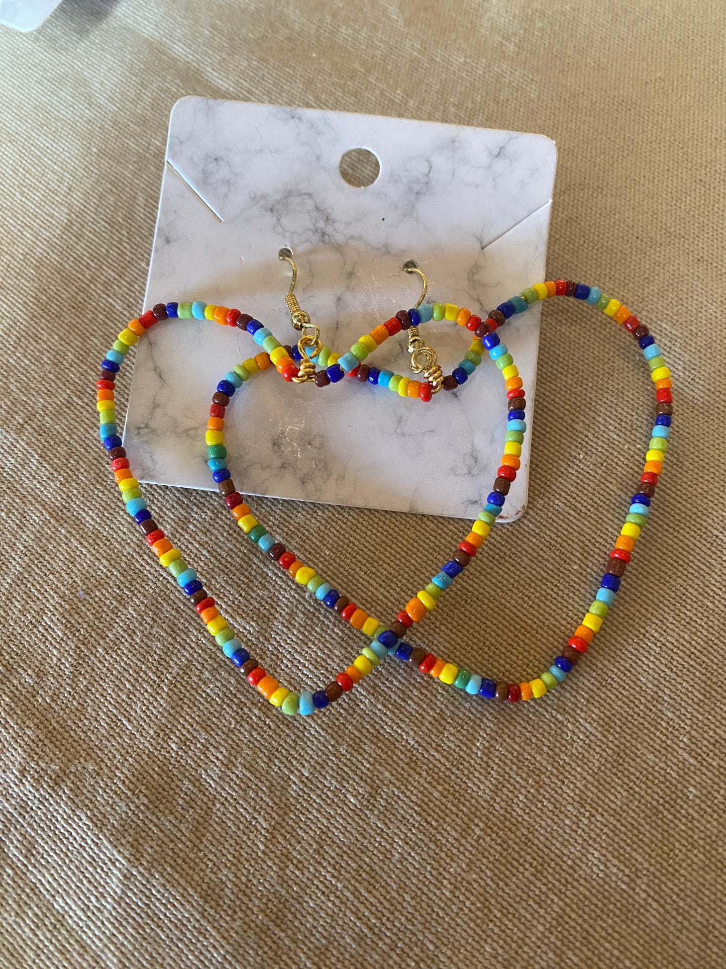 Rainbow Heart Hoops