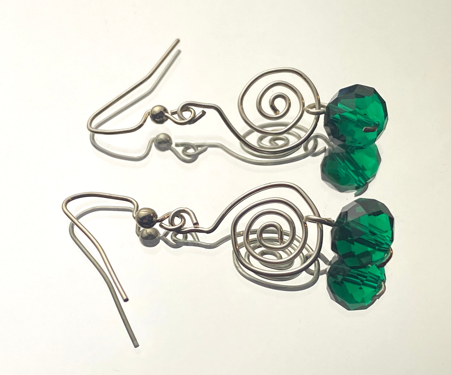 Swirling Glass Earrings