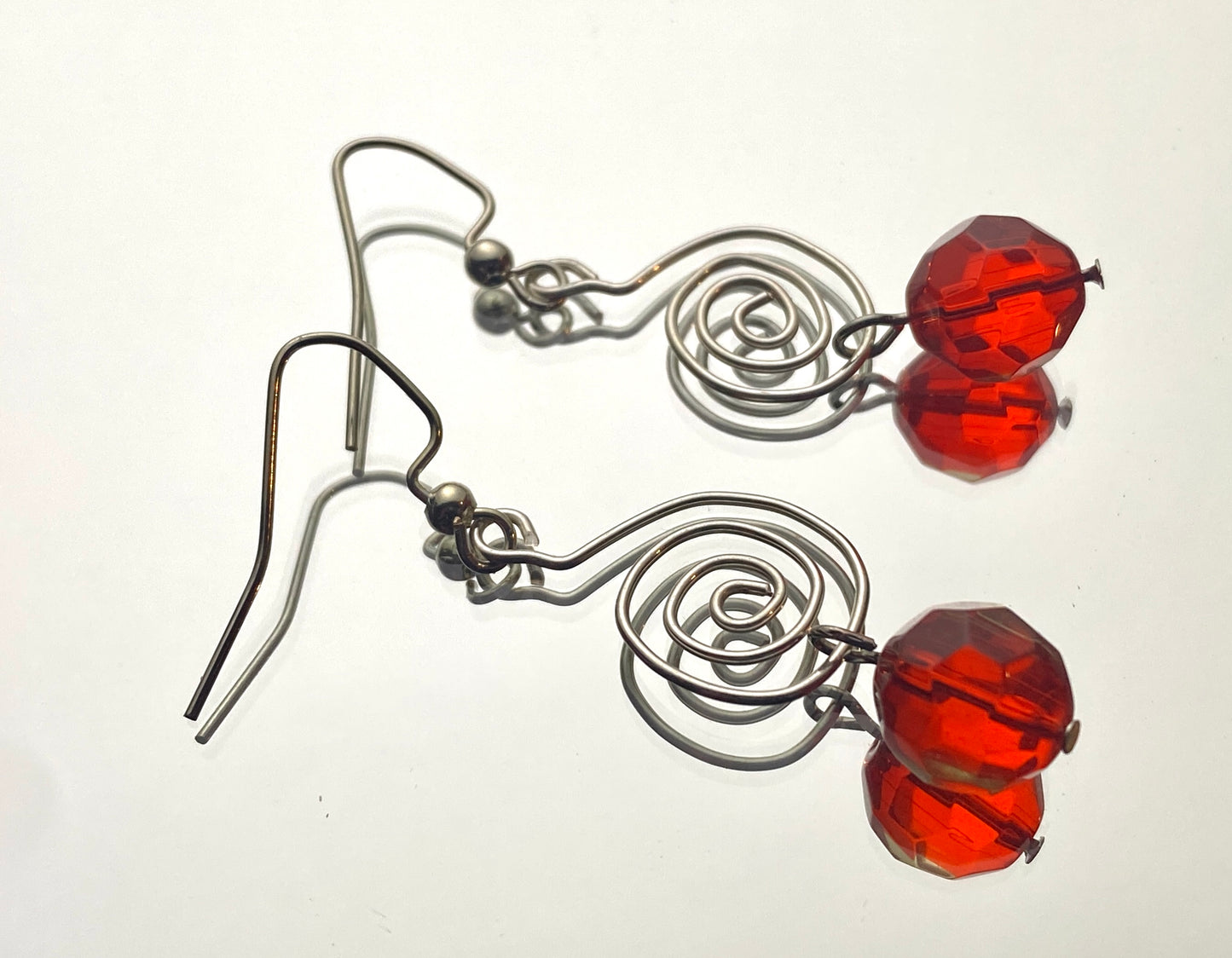 Swirling Glass Earrings