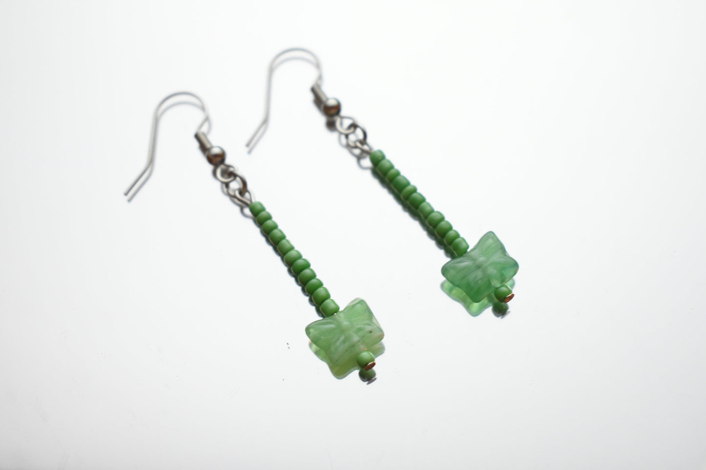 Ceramic Butterfly Bead Earrings