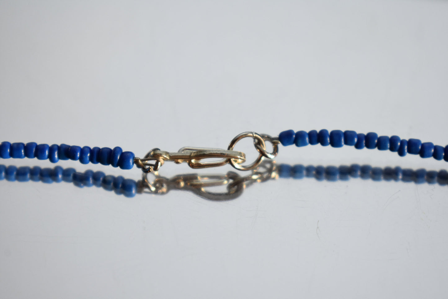 Silver and Blue Charm Necklace
