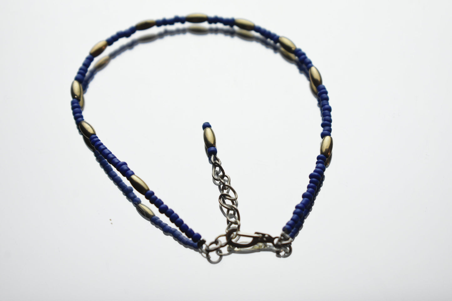 Silver and Blue Bracelet