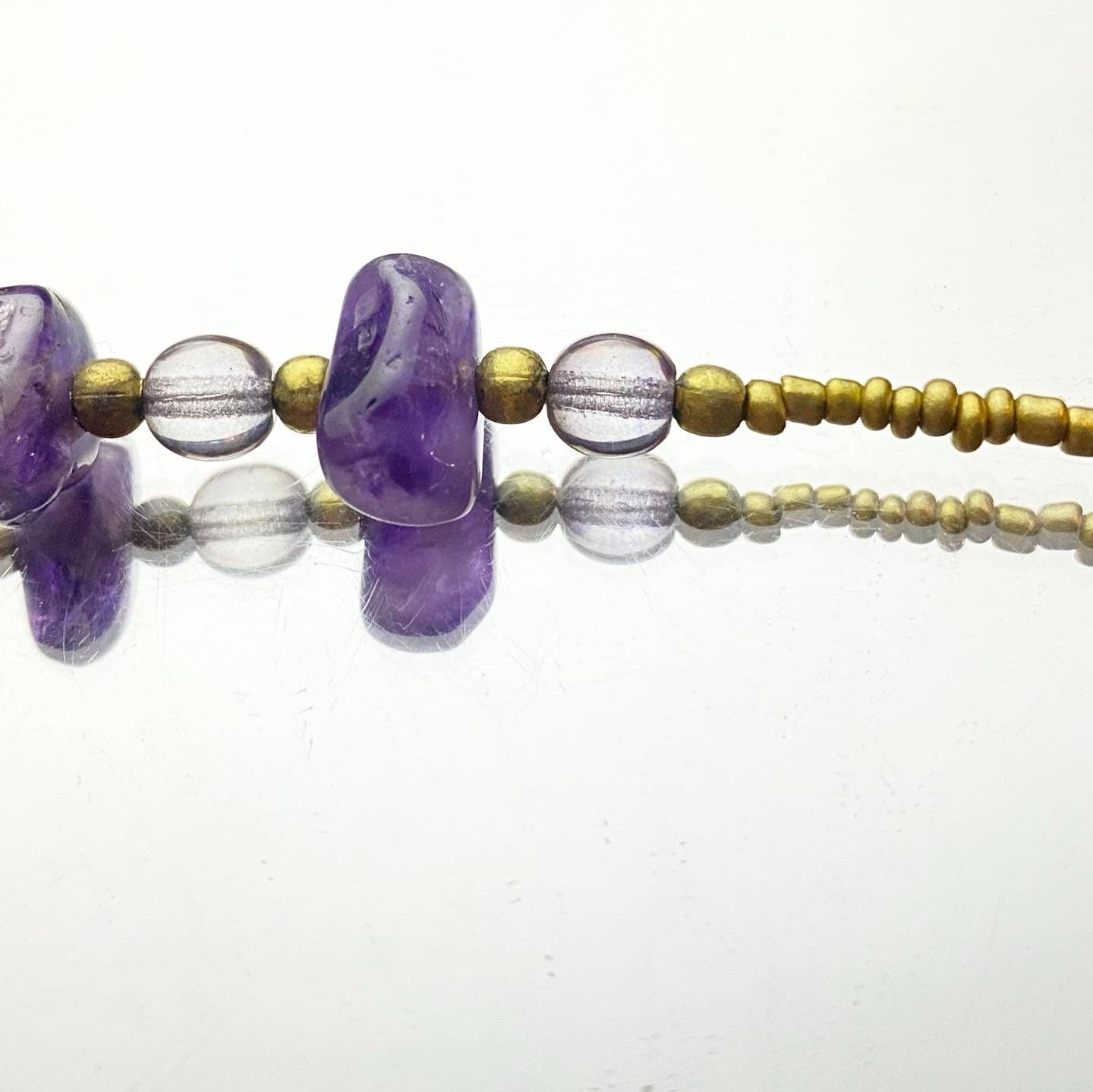 Golden Amethyst Necklace