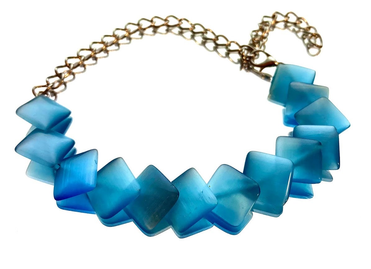 Blue Dragon Scale Bracelet