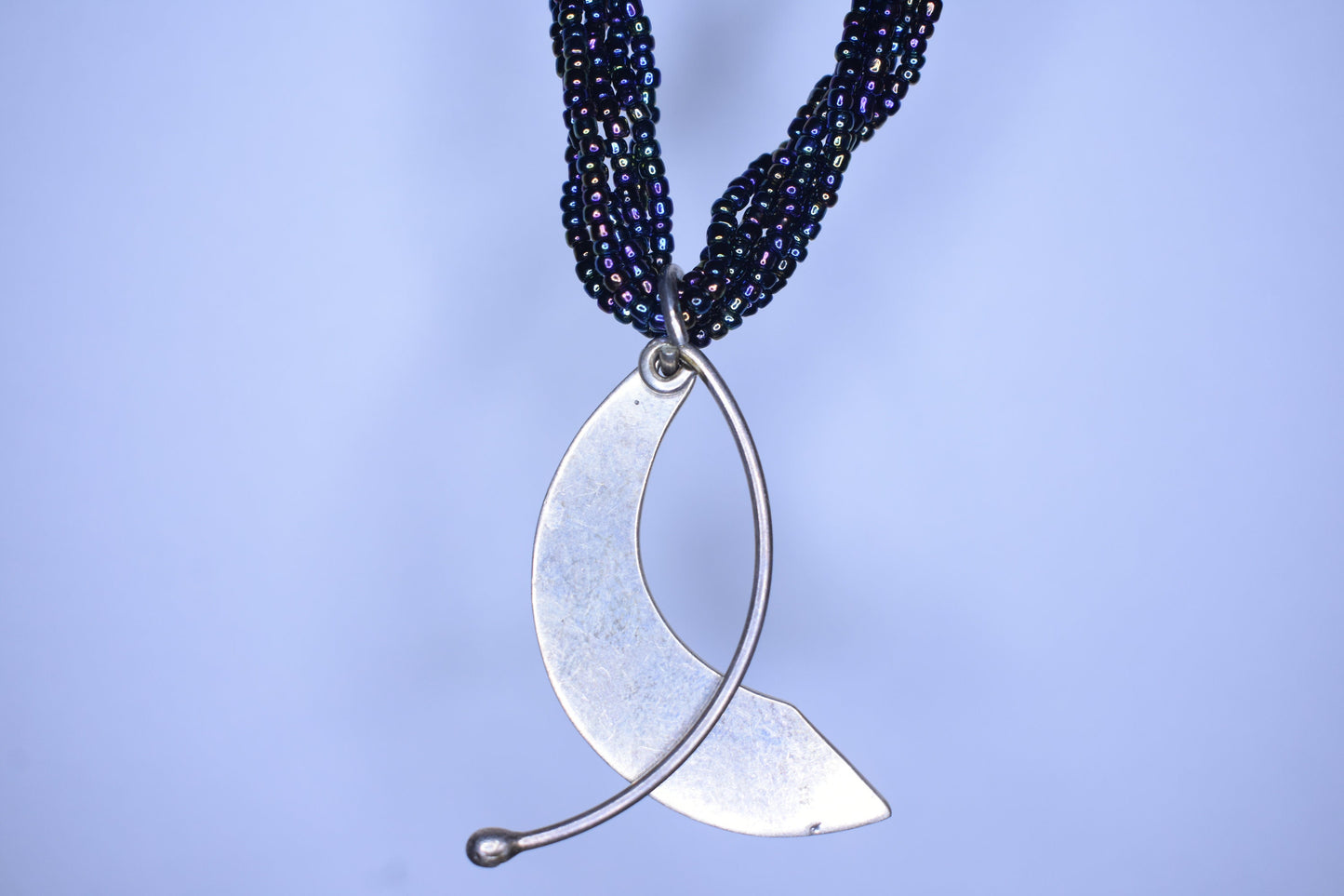 Crescent Moon Galaxy Necklace
