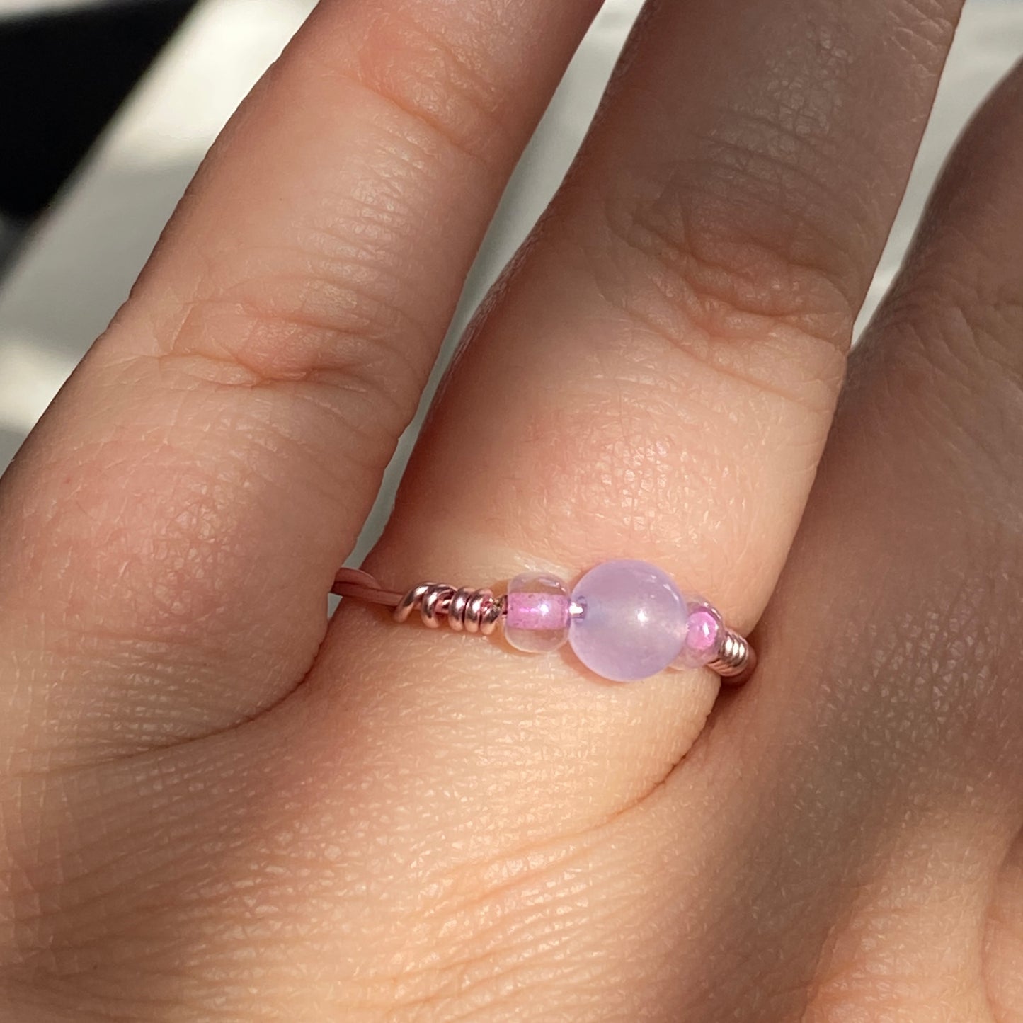 Pink Wire Rings