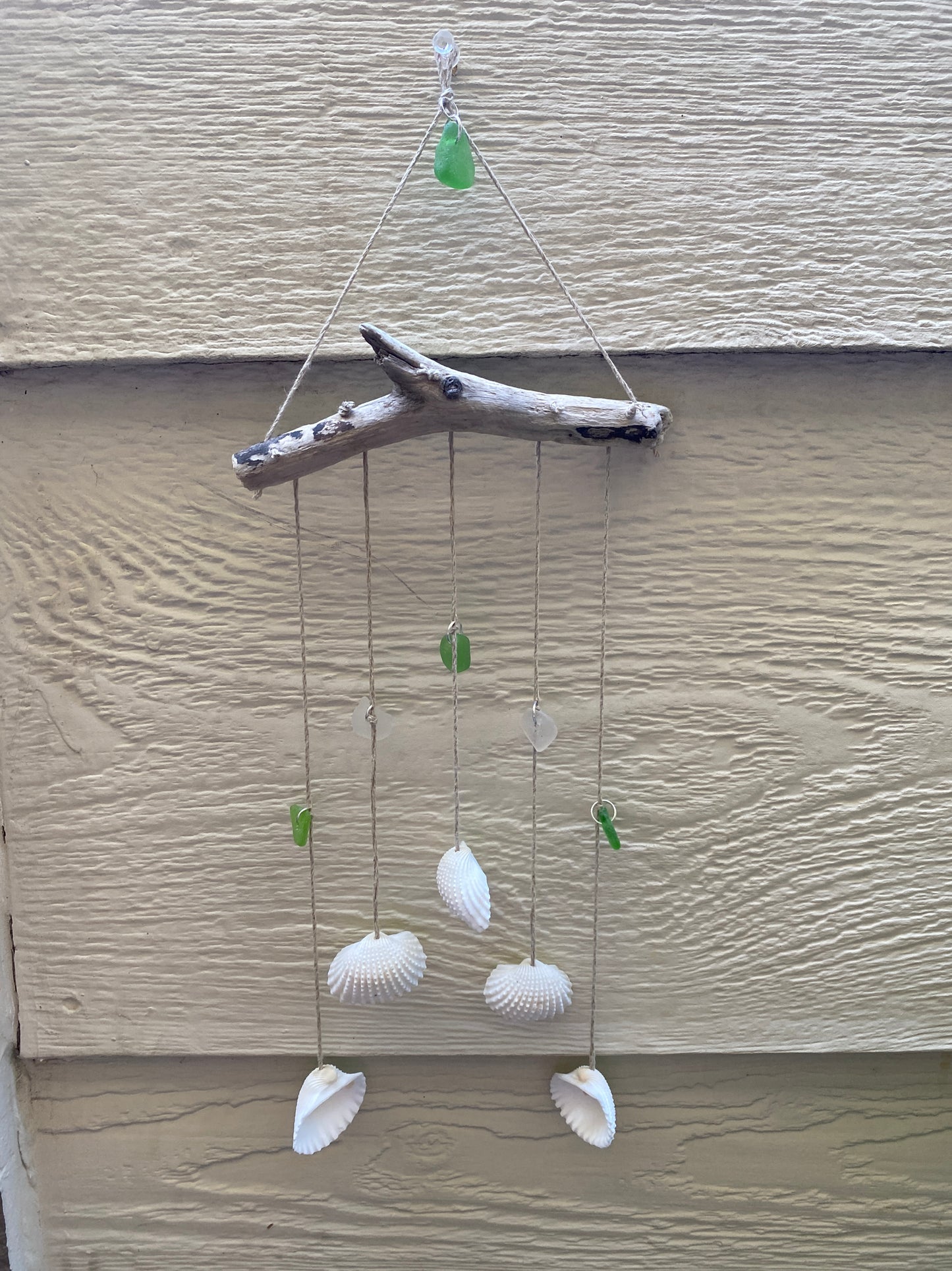 Chevron Sea Glass Wall Hanging