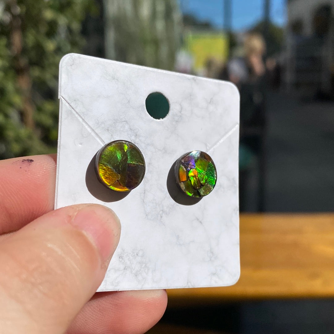 Ammolite earrings