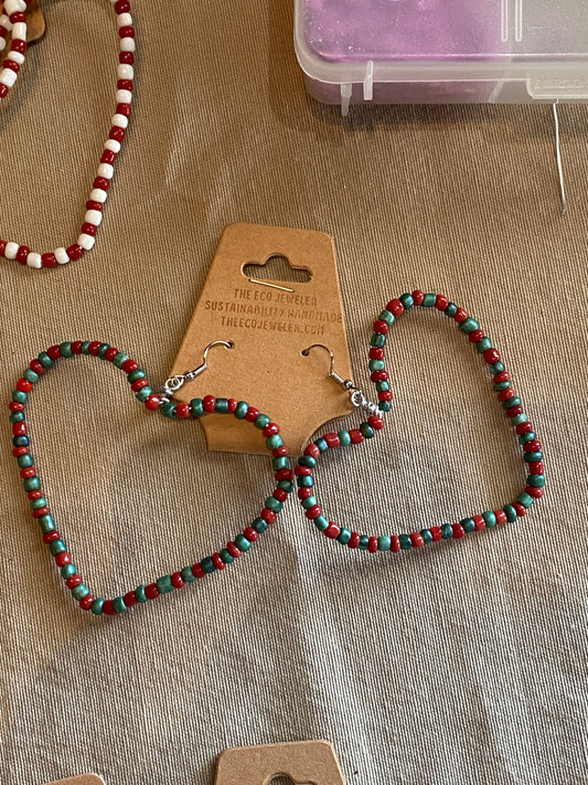 Christmas Heart Hoops