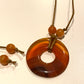 Agate Disk Necklaces