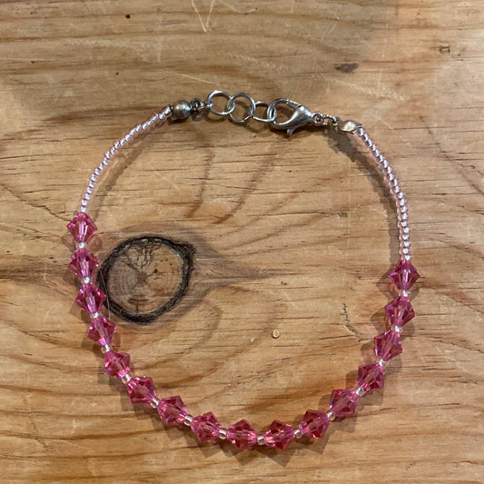 Rosy Swarovski Bracelet