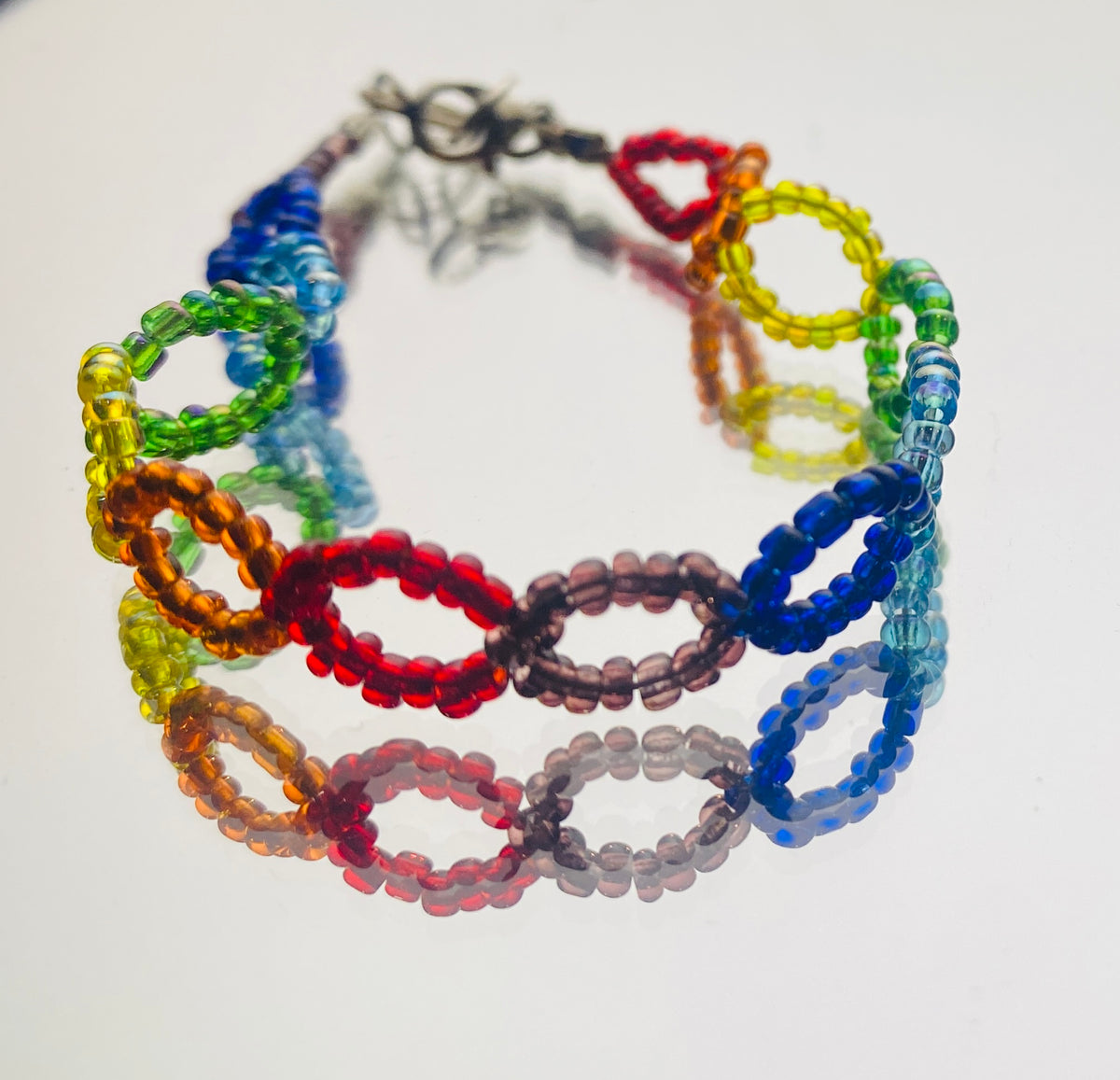 Rainbow Looped Bracelet
