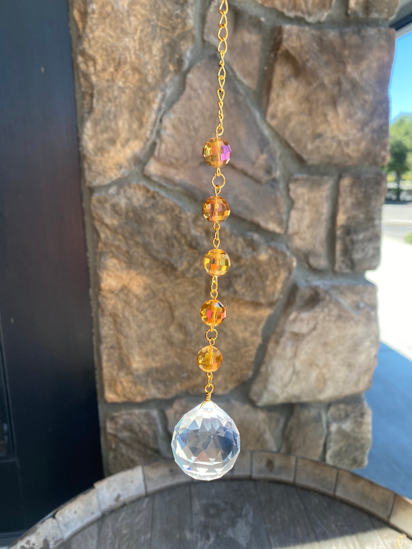 Orange Disco Suncatcher