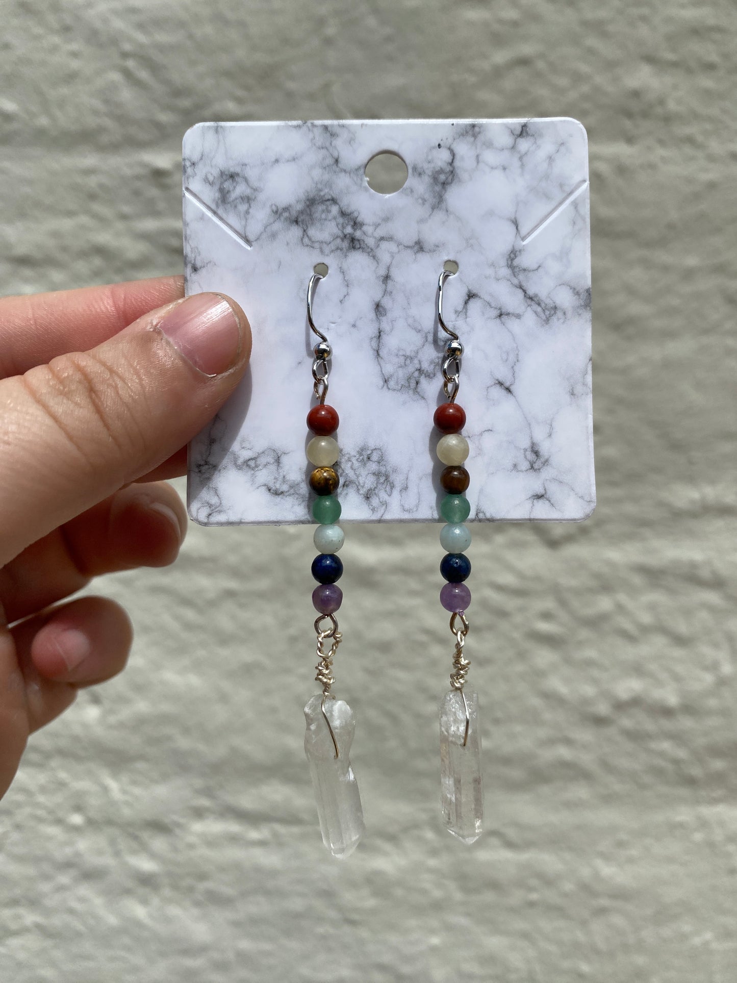 Chakra Quartz Earrings