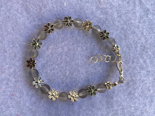 Silver Flower Bracelets