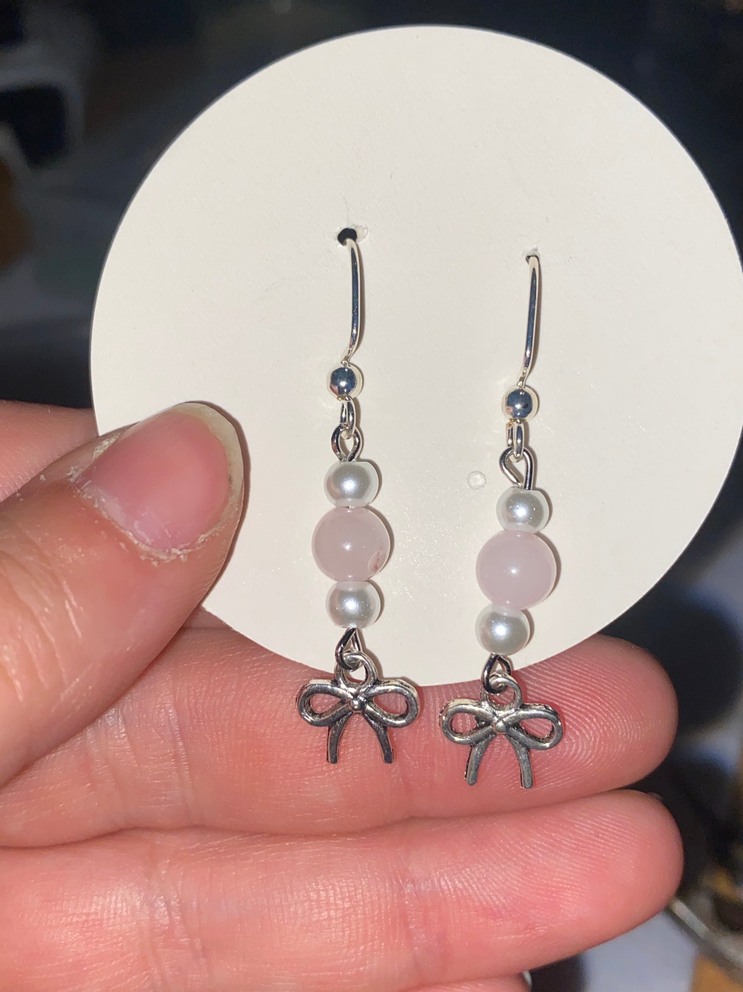 Cat’s Eye Bow Earrings