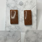 Rectangle Goldstone Earrings