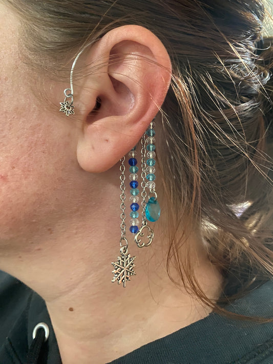 Winter Wrap around Ear Cuff