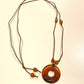 Agate Disk Necklaces