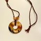 Agate Disk Necklaces