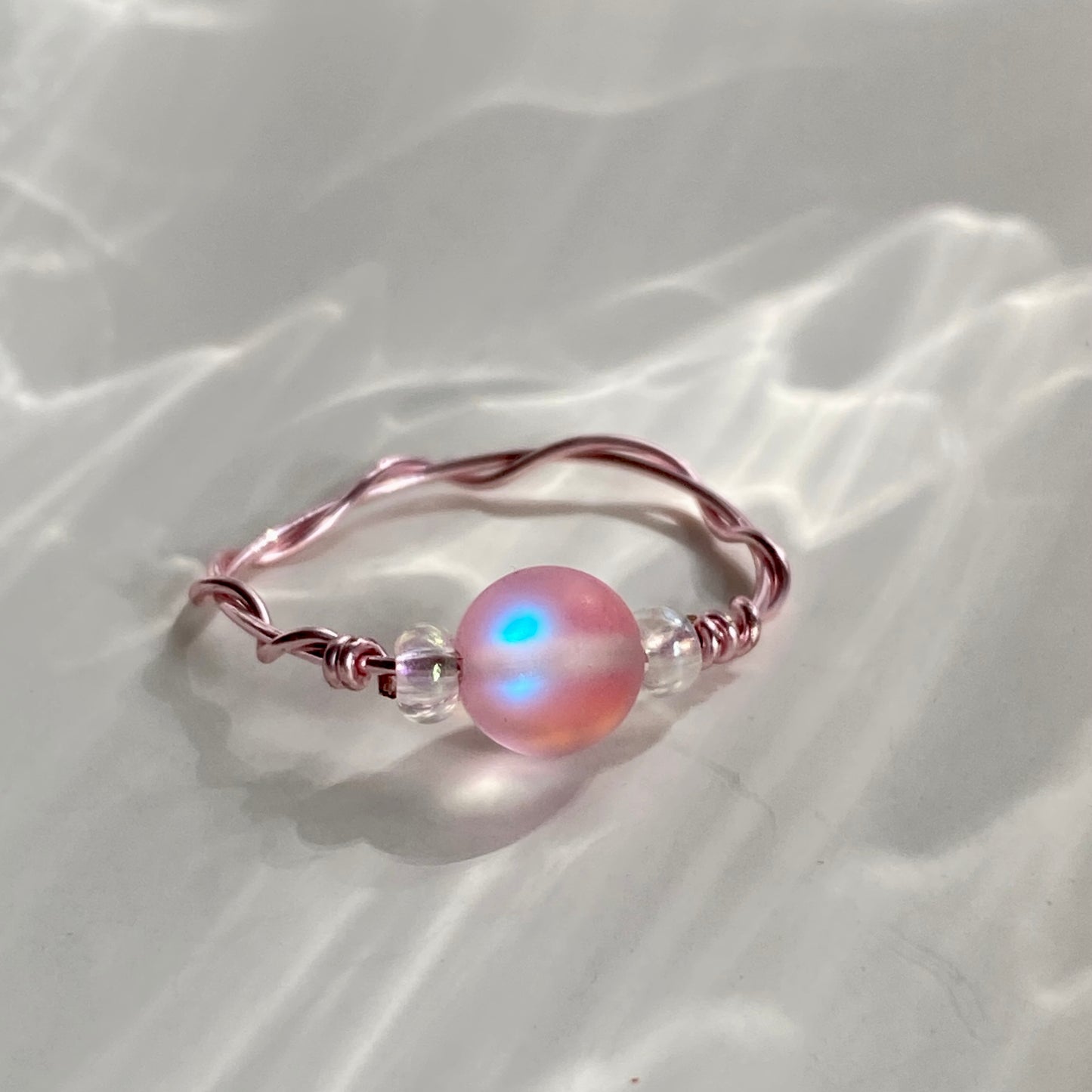 Pink Wire Rings