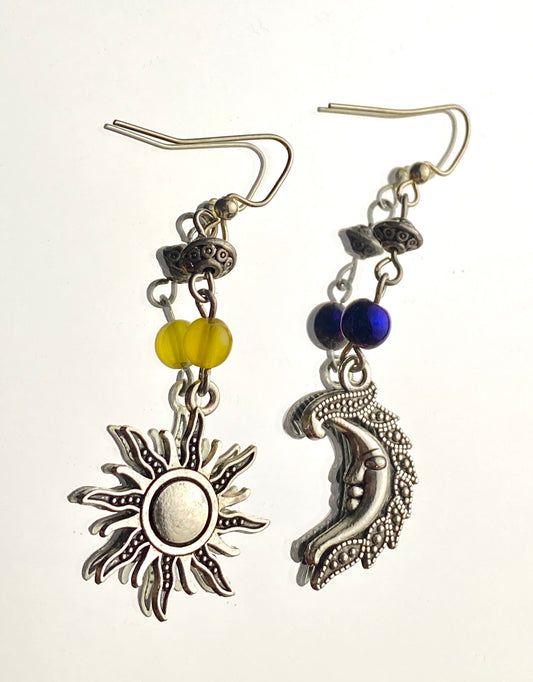 Sun and Moon Earrings