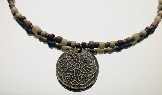 Flower Coin Choker