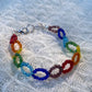Rainbow Looped Bracelet
