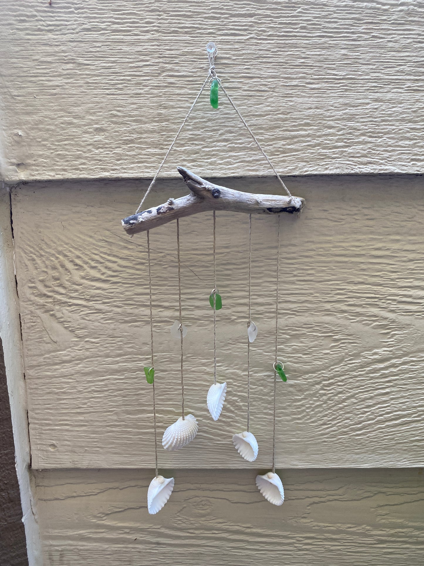 Chevron Sea Glass Wall Hanging