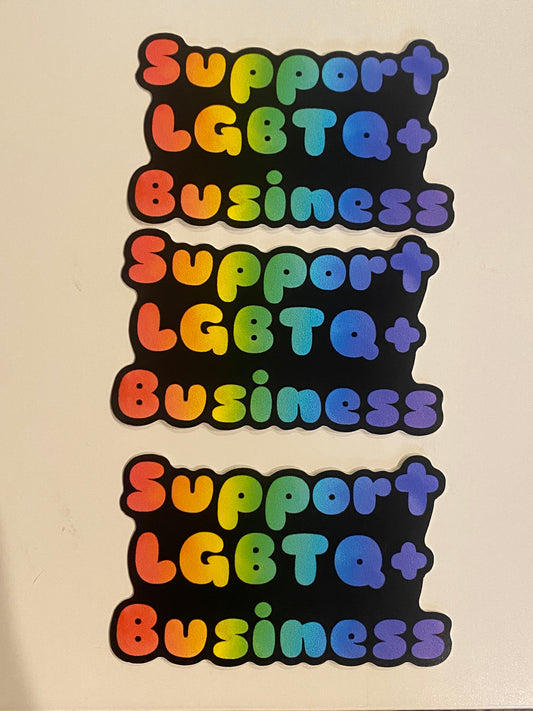 Support LGBTQ+ Business Sticker
