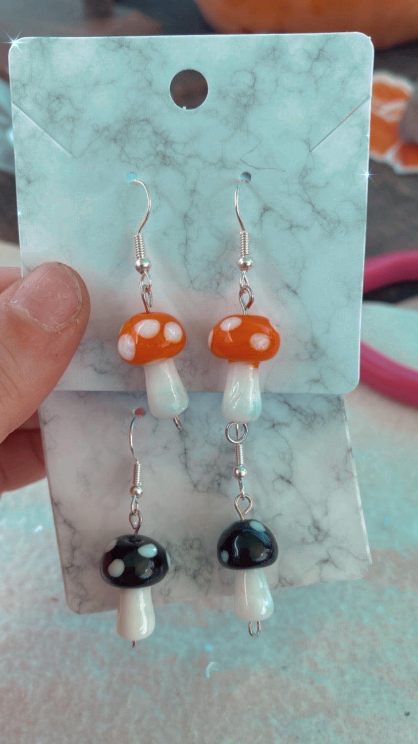 Mushroom Earrings