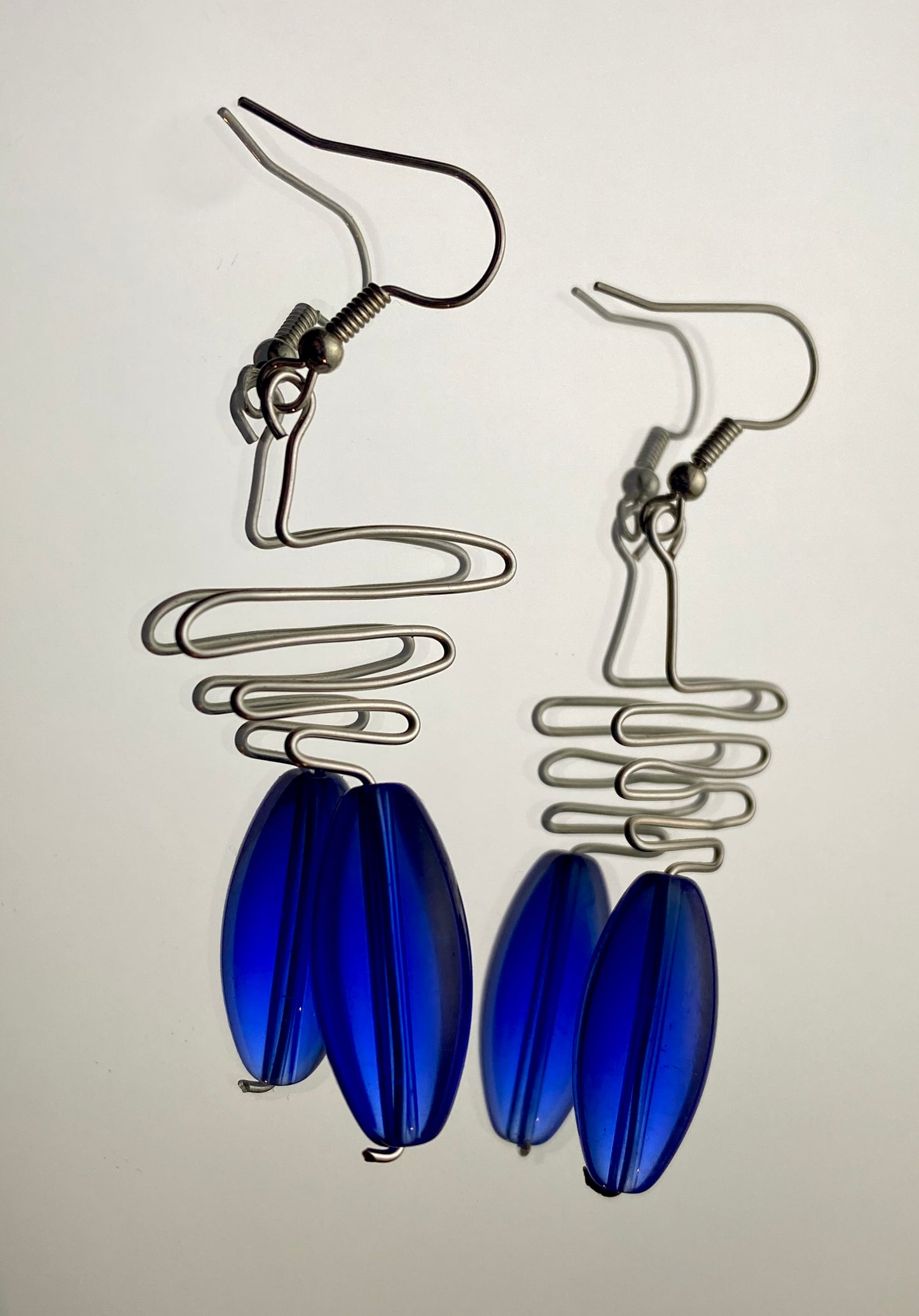 Zig Zag Glass Earrings