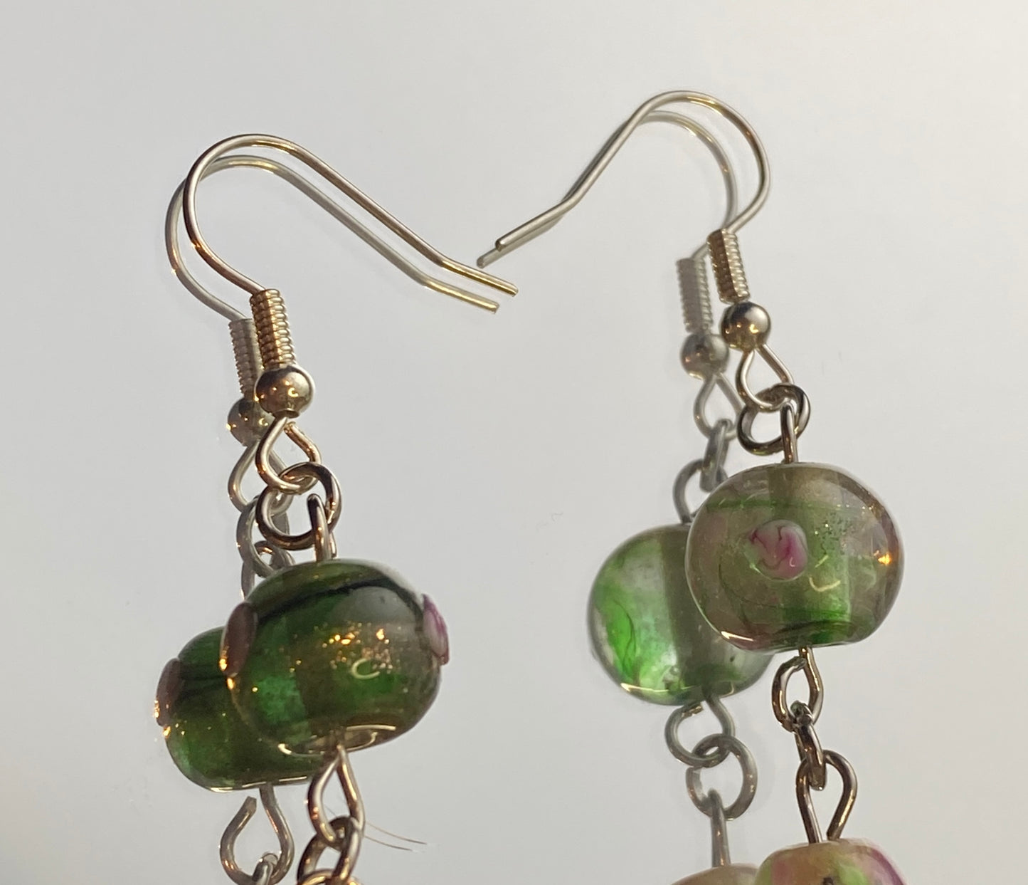 Floral Glass Earrings