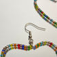 Rainbow Heart Hoops