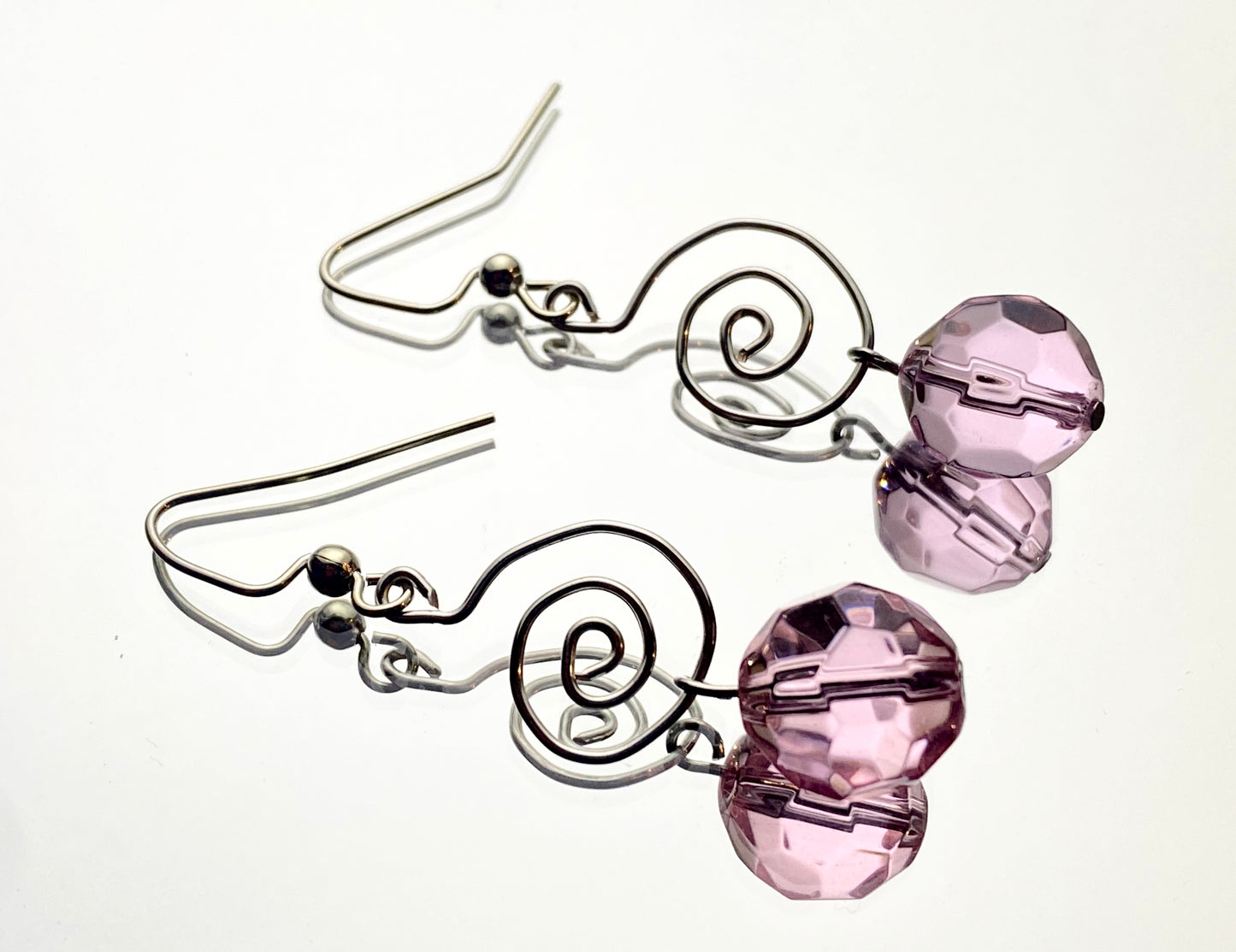 Swirling Glass Earrings