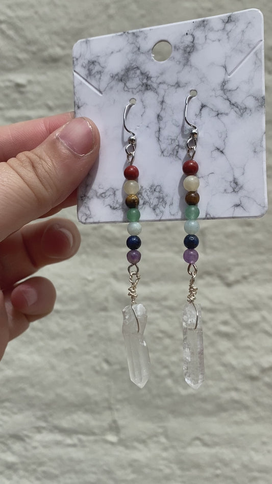 Chakra Quartz Earrings