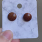 Circle Goldstone Earrings