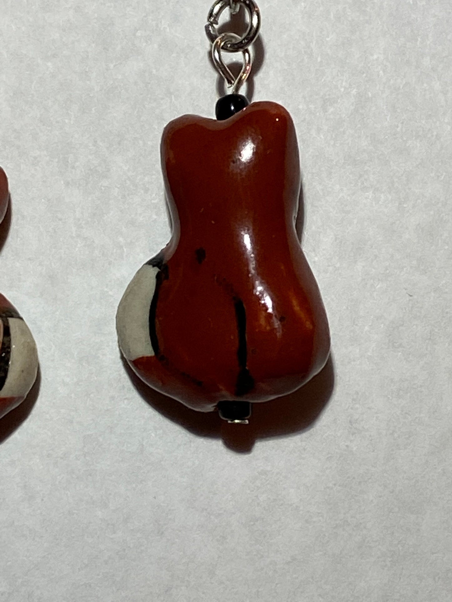 Ceramic Fox Earrings