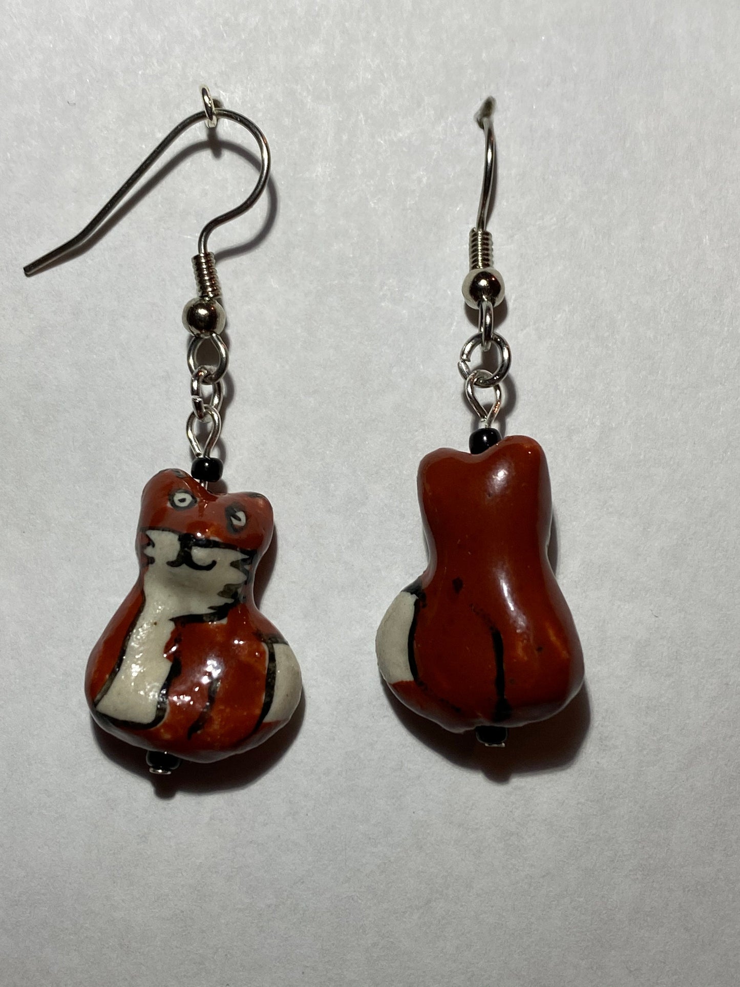 Ceramic Fox Earrings