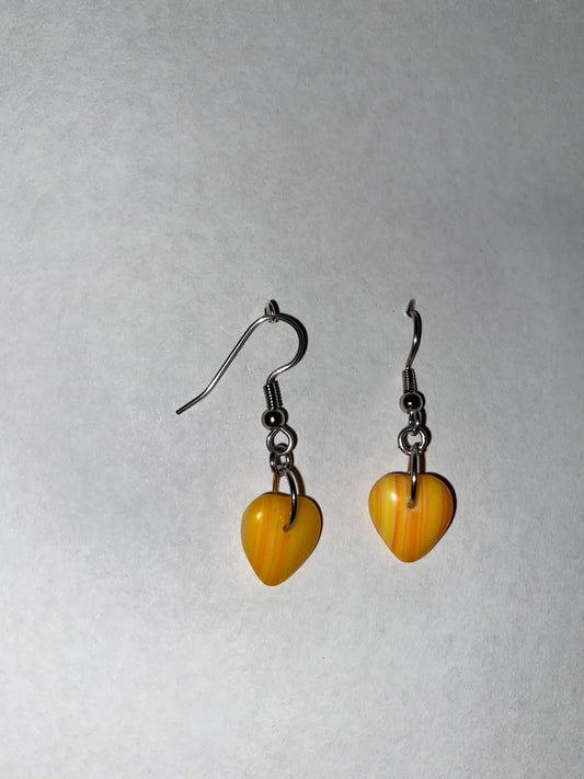 Sunset Heart Earrings