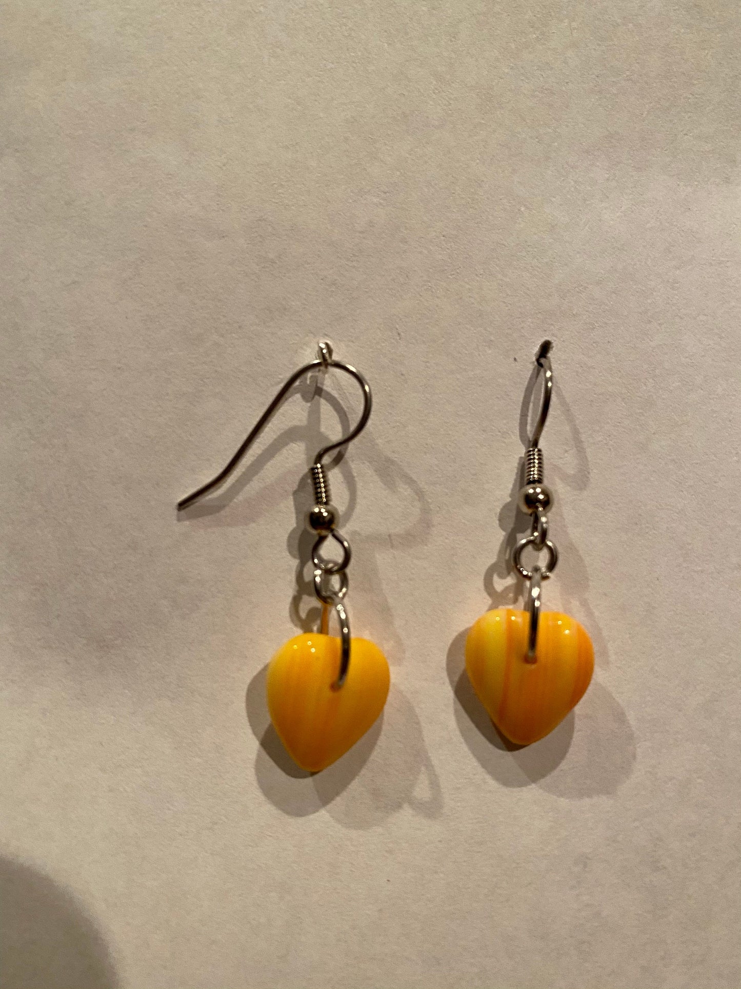 Sunset Heart Earrings