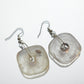 Chunky Glass Square Earrings
