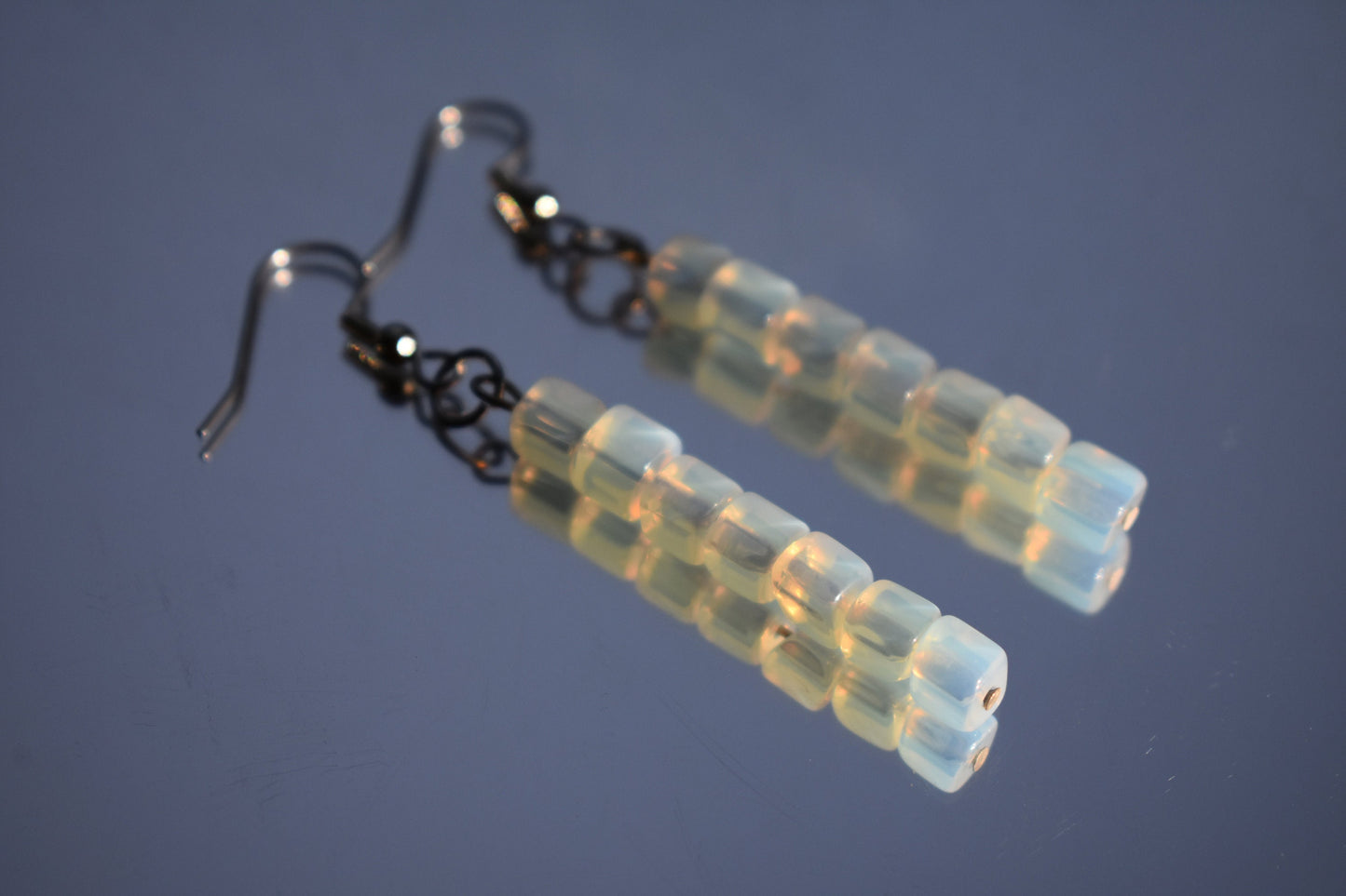 Opalite Square Drop Earrings