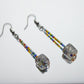 Silver Plated Rainbow String Earrings