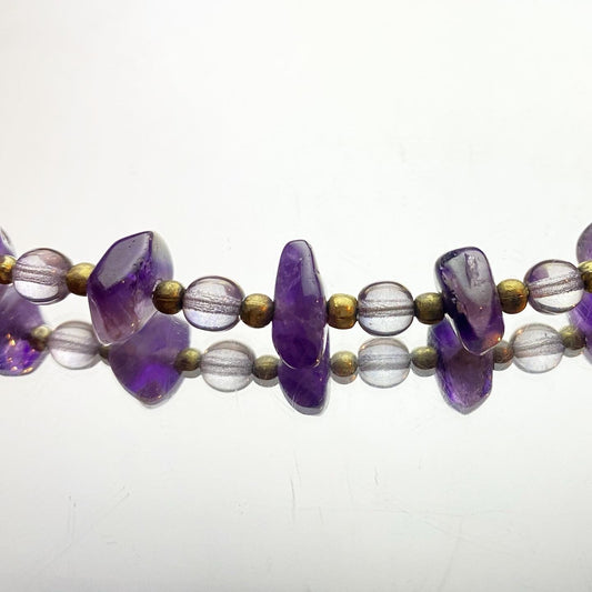 Golden Amethyst Necklace